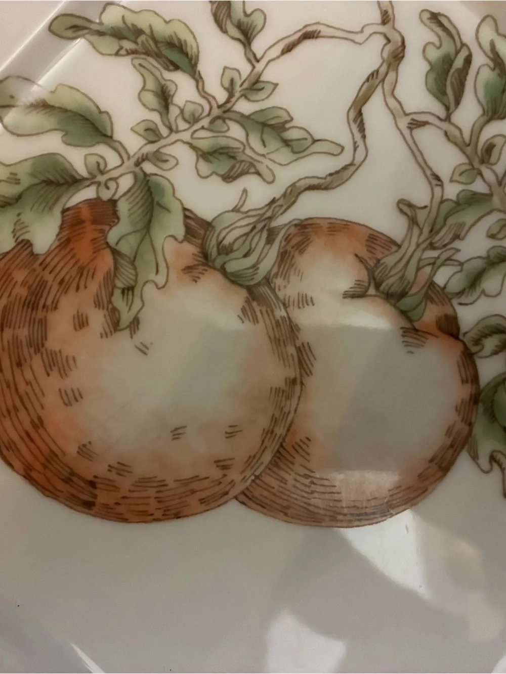 Vtg Fitz&Floyd Set Of 4 Potager Dinner Plates Tomato Artichoke Eggplant Pepper